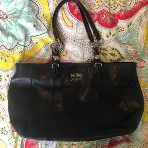Black Leather Coach Bag